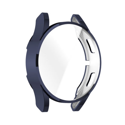 For Samsung Galaxy Watch FE 40mm Full Coverage TPU Electroplated Watch Protective Case(Dark Blue) - Watch Cases by buy2fix | Online Shopping UK | buy2fix