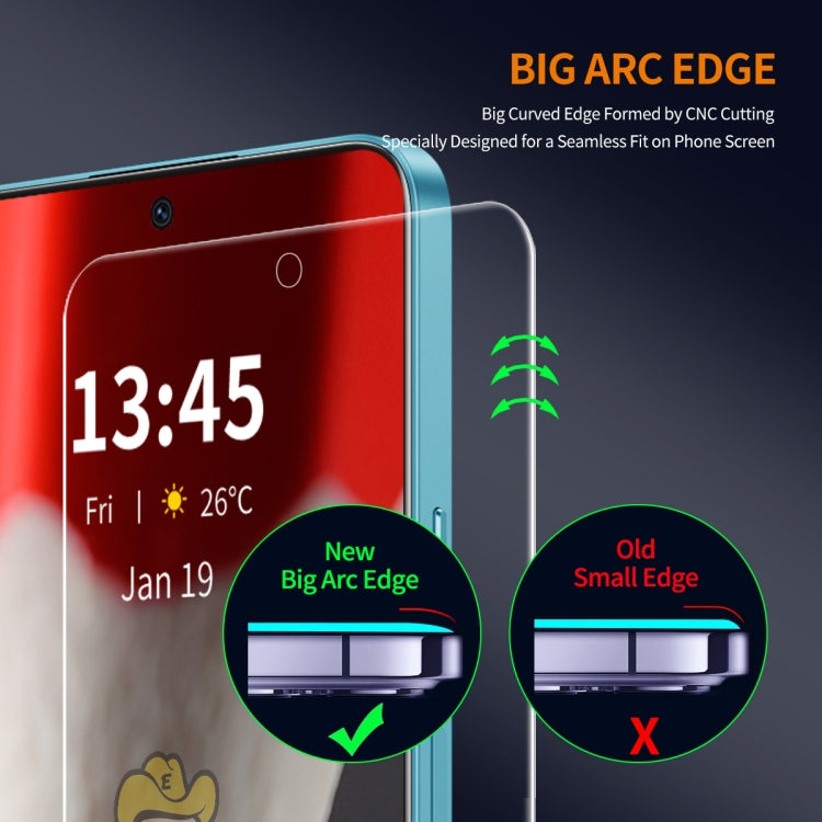 For Google Pixel 9 ENKAY 9H Big Arc Edge High Aluminum-silicon Tempered Glass Film - Google Tempered Glass by ENKAY | Online Shopping UK | buy2fix