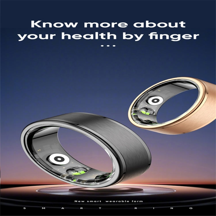 R03 SIZE 8 Smart Ring, Support Heart Rate / Blood Oxygen / Sleep / Multiple Sports Modes(Black) - Smart Rings / Smart Telephones by buy2fix | Online Shopping UK | buy2fix