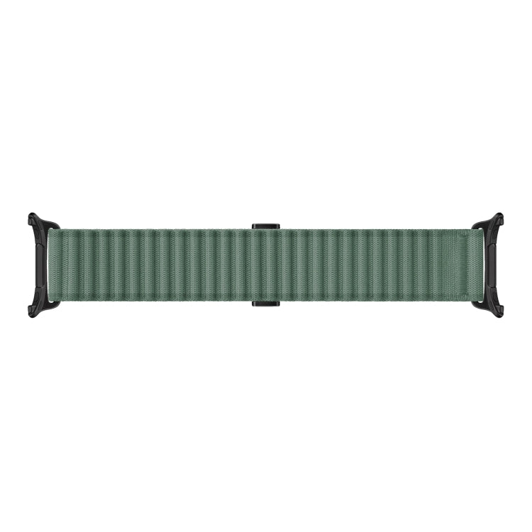 For Apple Watch Ultra 2 49mm Off Road Magnetic Buckle Braided Nylon Watch Band(Army Green) - Watch Bands by buy2fix | Online Shopping UK | buy2fix