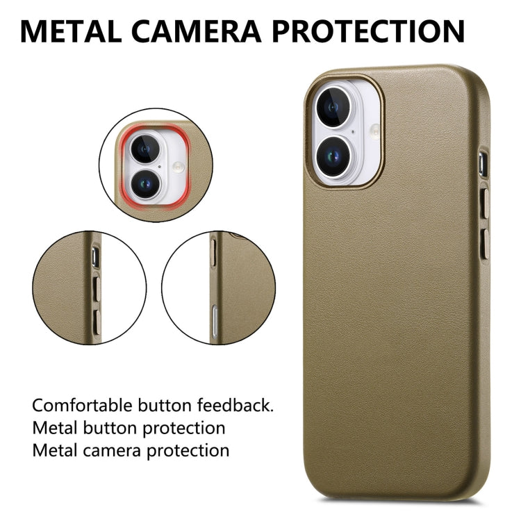 For iPhone 16 Pro Electroplated Metal Button Shockproof Phone Case(Green) - iPhone 16 Pro Cases by buy2fix | Online Shopping UK | buy2fix