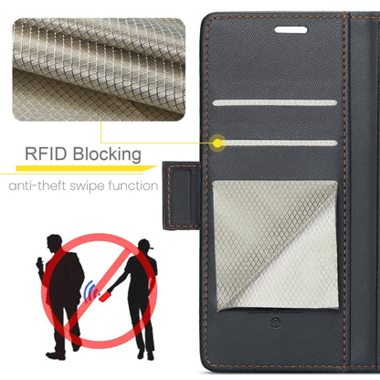 For OPPO Reno12 Pro 5G Global CaseMe 023 Butterfly Buckle Litchi Texture RFID Anti-theft Leather Phone Case(Black) - Reno12 Pro Cases by CaseMe | Online Shopping UK | buy2fix