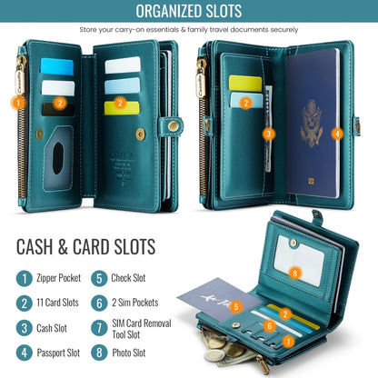 CaseMe-Me60 Multi-functional Anti-theft Swipe Passport Wallet(Green) -  by CaseMe | Online Shopping UK | buy2fix