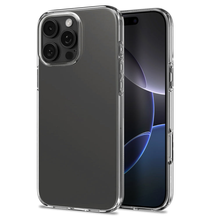 For iPhone 16 Pro NORTHJO 4 in 1 TPU Phone Case with Screen Film and Lens Film and Camera Control Button Cover(Clear) - iPhone 16 Pro Cases by NORTHJO | Online Shopping UK | buy2fix