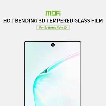 MOFI 9H 3D Explosion Proof Thermal Bending Full Screen Covered With Tempered Glass Film for Galaxy note10(Black) - Galaxy Tempered Glass by MOFI | Online Shopping UK | buy2fix