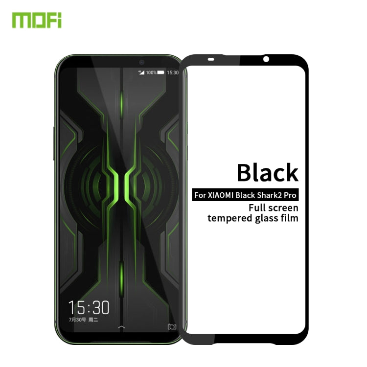 MOFI 9H 2.5D Full Screen Tempered Glass Film for Xiaomi Black shark2 Pro(Black) -  by MOFI | Online Shopping UK | buy2fix