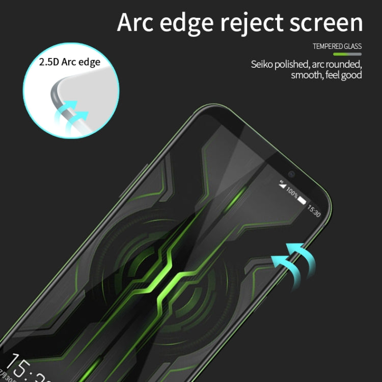 MOFI 9H 2.5D Full Screen Tempered Glass Film for Xiaomi Black shark2 Pro(Black) -  by MOFI | Online Shopping UK | buy2fix