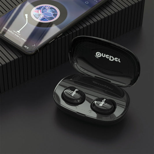 OneDer W12 Wireless Earphone with Waterproof IPX5 HD Stereo Sound TWS Bluetooth Earphone(Black) - TWS Earphone by OneDer | Online Shopping UK | buy2fix