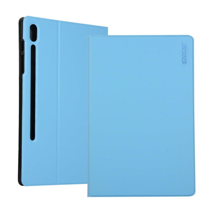 ENKAY Horizontal Flip PU Leather Case with Holder for Galaxy Tab S6 10.5 T860 / T865(Light Blue) - Other Galaxy Tab PC by ENKAY | Online Shopping UK | buy2fix