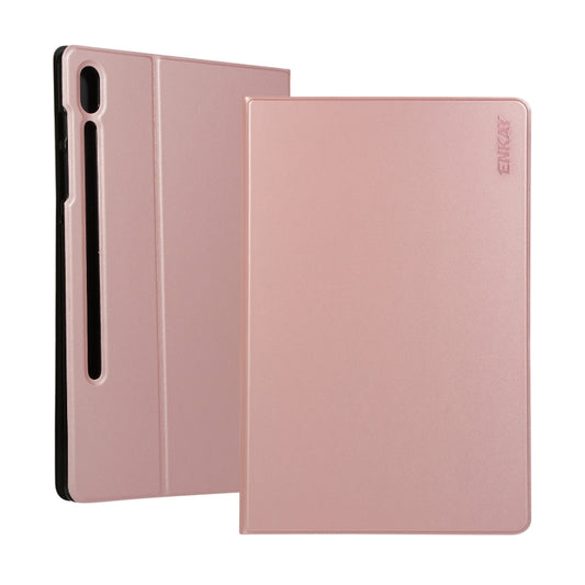 ENKAY Horizontal Flip PU Leather Case with Holder for Galaxy Tab S6 10.5 T860 / T865(Rose Gold) - Other Galaxy Tab PC by ENKAY | Online Shopping UK | buy2fix