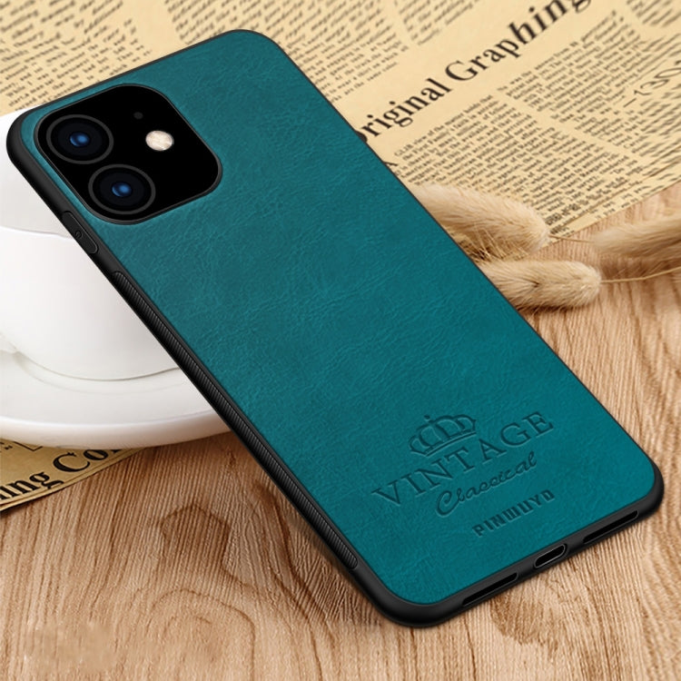PINWUYO Pin Rui Series Classical Leather, PC + TPU + PU Leather Waterproof And Anti-fall All-inclusive Protective Shell for iPhone 11(Blue) - More iPhone Cases by PINWUYO | Online Shopping UK | buy2fix