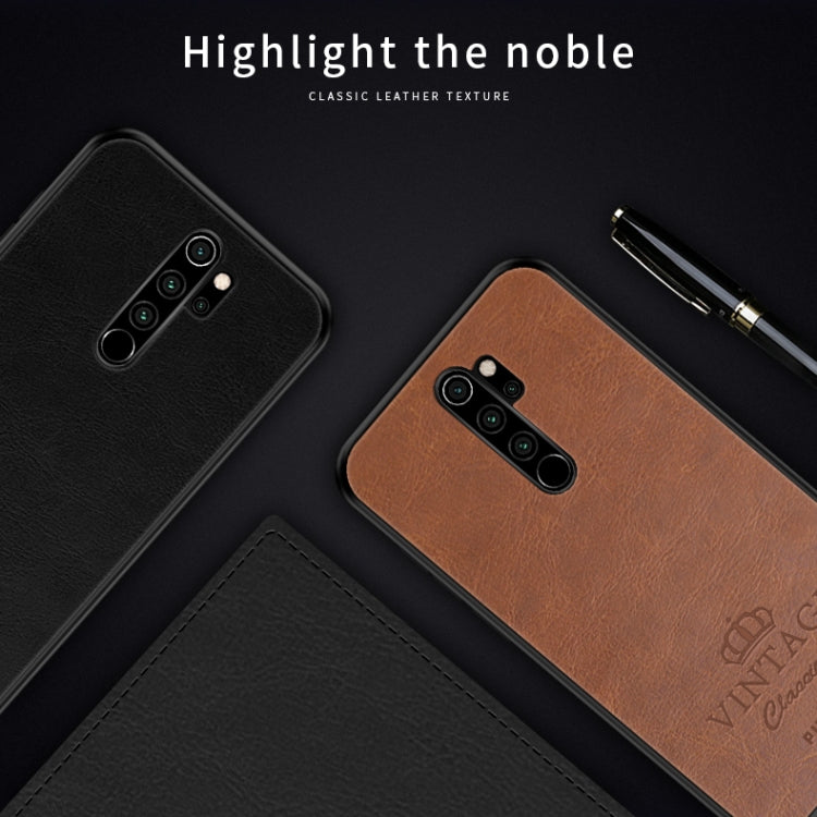 For Xiaomi RedMi Note 8 Pro PINWUYO Pin Rui Series Classical Leather, PC + TPU + PU Leather Waterproof And Anti-fall All-inclusive Protective Shell(Black) - Xiaomi Cases by PINWUYO | Online Shopping UK | buy2fix