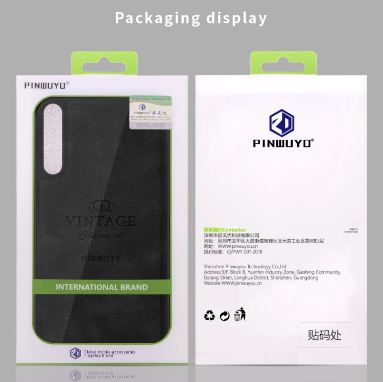 For Xiaomi Mi 9 Pro PINWUYO Zun Series PC + TPU + Skin Waterproof And Anti-fall All-inclusive Protective Shell(Black) - Xiaomi Cases by PINWUYO | Online Shopping UK | buy2fix
