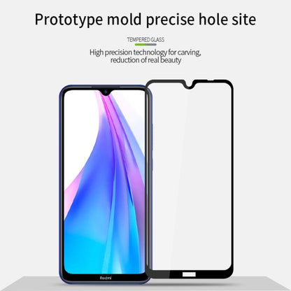 For Xiaomi Redmi Note 8T MOFI 9H 2.5D Full Screen Tempered Glass Film(Black) -  by MOFI | Online Shopping UK | buy2fix