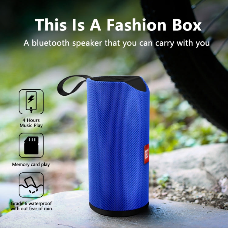 T&G TG113 Portable Bluetooth Speakers Waterproof Stereo Outdoor Loudspeaker MP3 Bass Sound Box with FM Radio(Green) - Desktop Speaker by T&G | Online Shopping UK | buy2fix