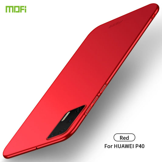 For Huawei P40 MOFI Frosted PC Ultra-thin Hard Case(Red) - Huawei Cases by MOFI | Online Shopping UK | buy2fix