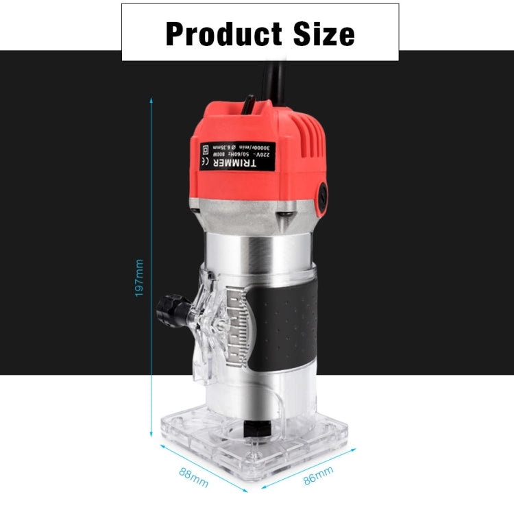 H-6 Woodworking Electric Trimming And Slotting Engraving Machine, Plug Type:AU Plug - Others by buy2fix | Online Shopping UK | buy2fix