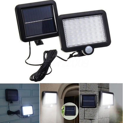 56 LEDs SMD 2835 180LM Solar Powered IP65 Waterproof Infrared Sensor LED Wall Light Garden Light - Solar Lights by buy2fix | Online Shopping UK | buy2fix