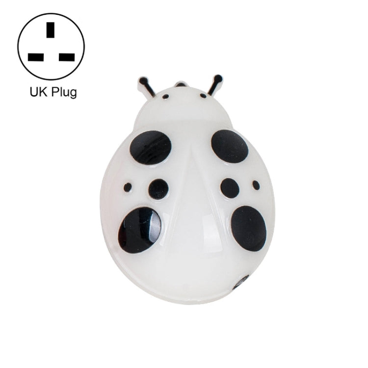 A62 Beetle Shape LED Night Light Plug-in Intelligent Light Control Sensor Light, Plug:UK Plug(White) - Sensor LED Lights by buy2fix | Online Shopping UK | buy2fix