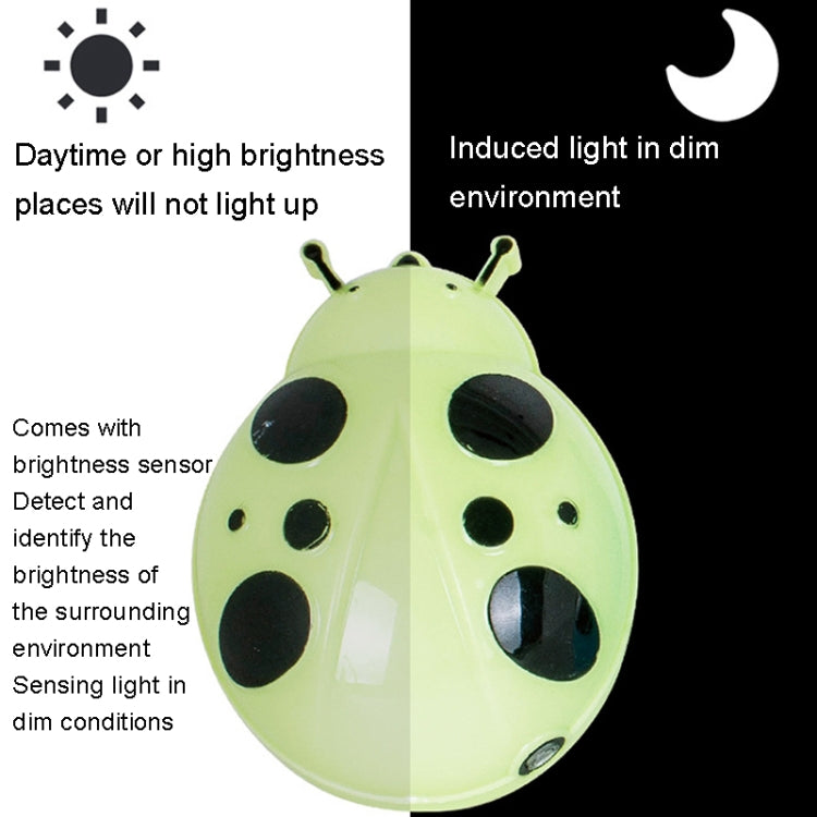 A62 Beetle Shape LED Night Light Plug-in Intelligent Light Control Sensor Light, Plug:UK Plug(White) - Sensor LED Lights by buy2fix | Online Shopping UK | buy2fix