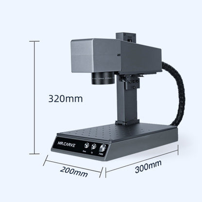 DAJA M1 Pro 2W Metal Nameplate High Precision Characters Laser Carving Machine, Style:M1pro+RT5 Rotating Shaft(EU Plug) - DIY Engraving Machines by DAJA | Online Shopping UK | buy2fix