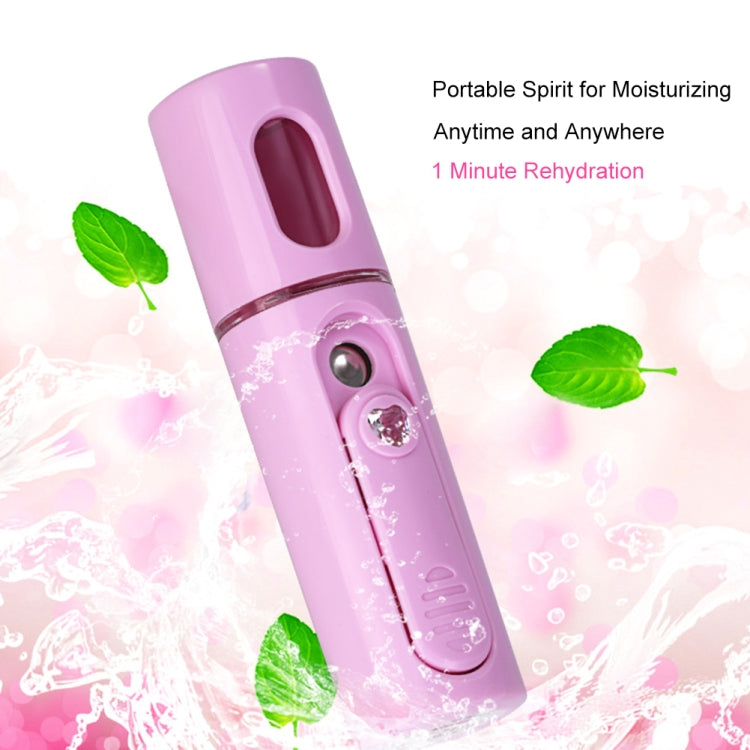 Facial Steamer Nano Steamer Handy  Face Moisture Sprayer Rechargeable Mini USB Charging Automatic Alcohol Sprayer(Light purple) - Beauty Instrument by buy2fix | Online Shopping UK | buy2fix