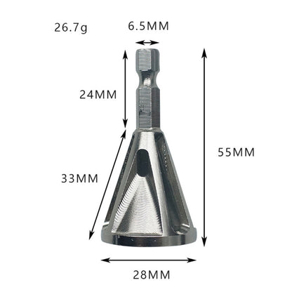 Stainless Steel Deburring External Chamfer Tool High Strength Hardness Drill Bit Remove Burr Hexagonal grooved chamfer - Others by buy2fix | Online Shopping UK | buy2fix