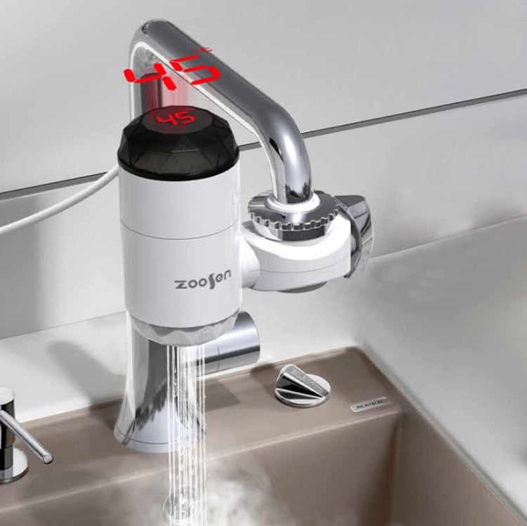 Zoosen Electric Hot Water Faucet Connection Type Instant Hot Water Faucet EU Plug, Style:White - Faucets & Accessories by zoosen | Online Shopping UK | buy2fix