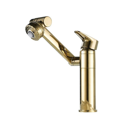Universal Swivel Faucet Bathroom Hot & Cold Dual-Out Mode Faucet, Specification: Short HT-87590 - Faucets & Accessories by buy2fix | Online Shopping UK | buy2fix