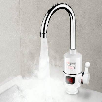 Digital Display Electric Heating Faucet Instant Hot Water Heater CN Plug Digital Elbow With Leakage Protection - Faucets & Accessories by buy2fix | Online Shopping UK | buy2fix