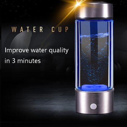 Portable Health Hydrogen-Rich Water Cup High-Concentration Negative Ion Electrolysis Generator, Capacity: 450ml(Black) - Vacuum Thermoses & Cups by buy2fix | Online Shopping UK | buy2fix