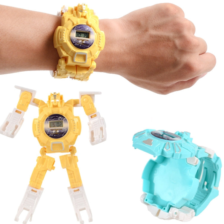 3 PCS Children Electronic Watch Cartoon Deformation Robot Toy Watch(Blue) - Electronic Pets by buy2fix | Online Shopping UK | buy2fix