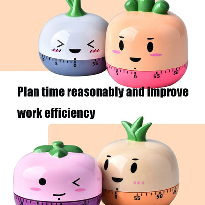 Kitchen Mechanical Timer Cartoon 60 Minutes Timer Baking Cooking Reminder(Carrot) - Digital Countdown by buy2fix | Online Shopping UK | buy2fix