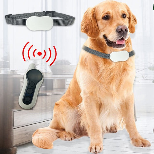 Remote Control Dog Training Device Bark Stopper Rechargeable Collar Waterproof Electric Shock Vibration Trainer, Specification: One for One - Training Aids by buy2fix | Online Shopping UK | buy2fix