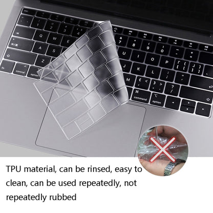 JRC 0.13mm Transparent TPU Laptop Keyboard Protective Film For MacBook Pro 13.3 inch A1706 & A1989 & A2159 (with Touch Bar) - Keyboard Protector by JRC | Online Shopping UK | buy2fix