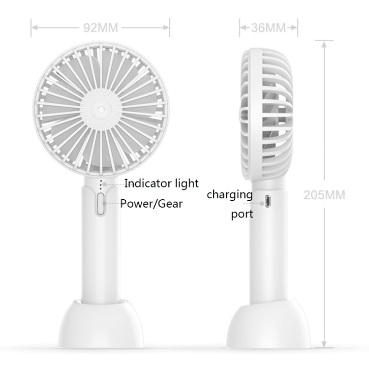 Desktop Portable Handheld Mini Silent Fan, Colour: X2 Pink - Electric Fans by buy2fix | Online Shopping UK | buy2fix