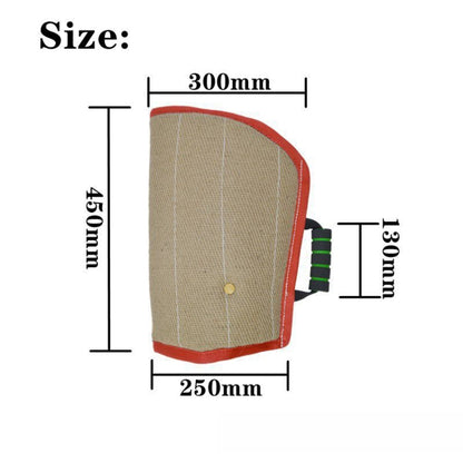 Red Twill Jute Training Dog Bite Sleeve Open Sleeve Protector Pet Products - Training Aids by buy2fix | Online Shopping UK | buy2fix