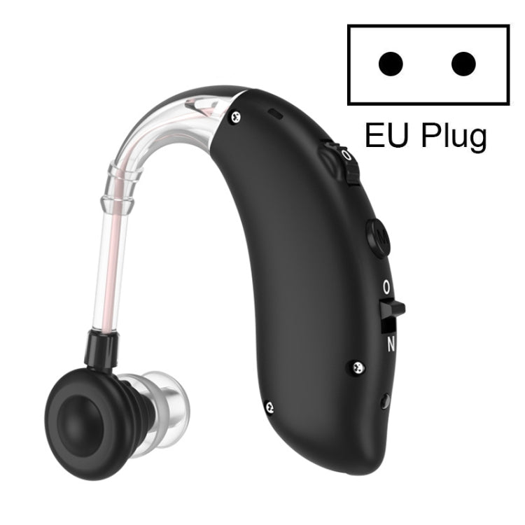 GM-105 Elderly Hearing Aid Sound Amplifier Intelligent Noise Reduction Sound Collector, Style: EU Plug(Fantasy Black) - Hearing Aids by buy2fix | Online Shopping UK | buy2fix