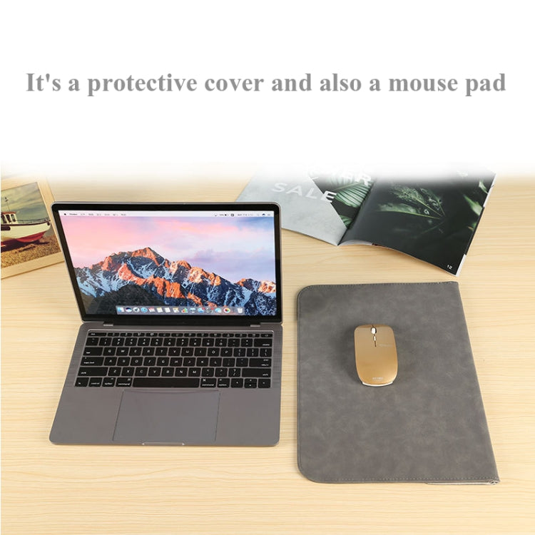 Horizontal Sheep Leather Laptop Bag For MacBook Pro 16 Inch A2141(Liner Bag + Power Supply Bag  Khaki) - Protective Bags by buy2fix | Online Shopping UK | buy2fix