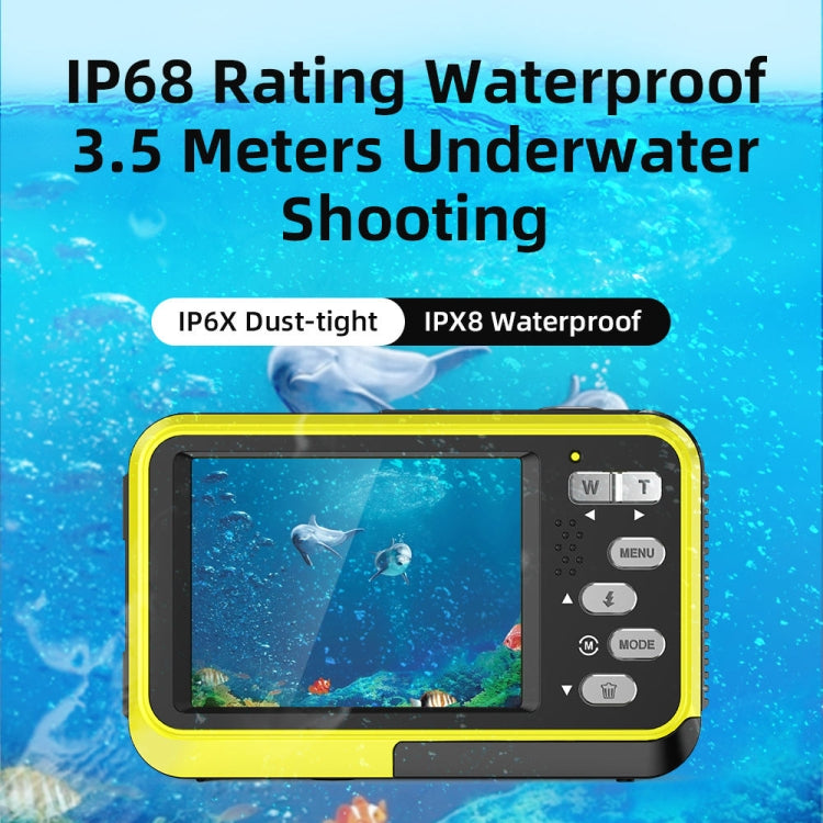 WDC901 3.5m Waterproof 48MP HD Dual Screen Outdoor Sports Digital Camera AU Plug(Green) - Children Cameras by buy2fix | Online Shopping UK | buy2fix