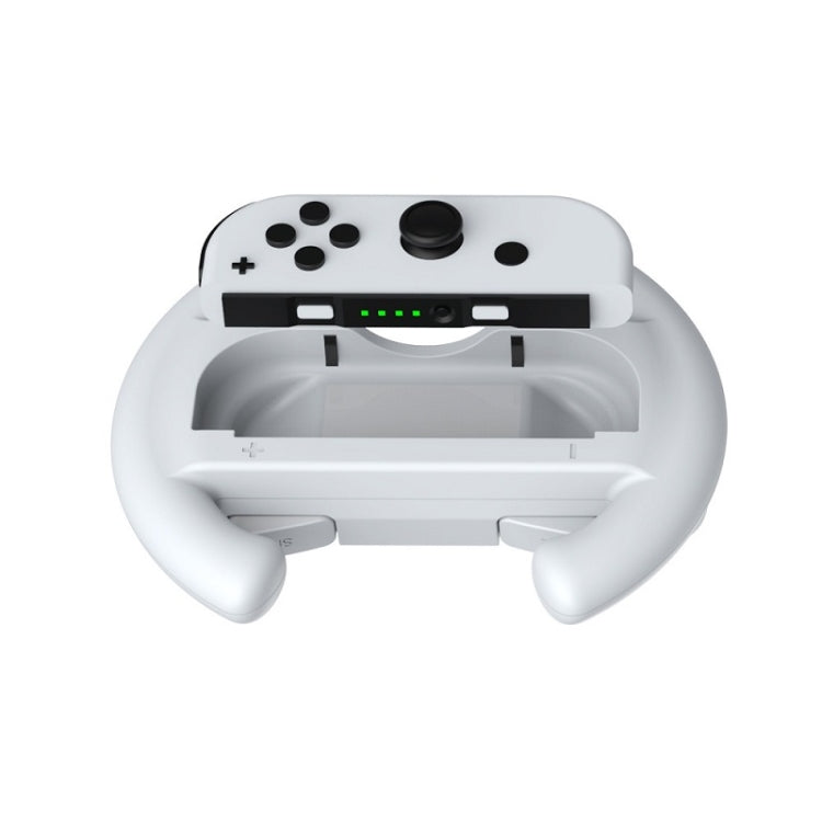 DOBE Left And Right Handle Steering Wheel For Switch OLED / Switch, Specification： White（2PCS/Pack） - Gamepads by DOBE | Online Shopping UK | buy2fix