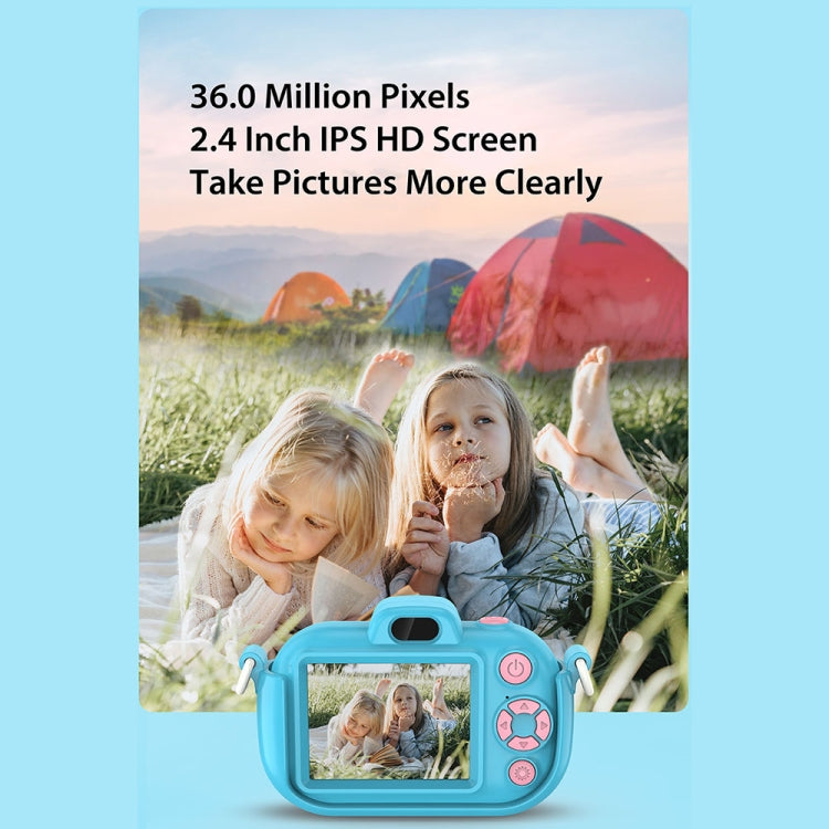 DC502 2.4-Inch 16X Zoom 2.7K Video Recording Children Digital Camera, Color: Pink + 32G(UK Plug) - Children Cameras by buy2fix | Online Shopping UK | buy2fix