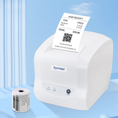 Xprinter XP-D58IIIL 57mm Thermal Label Printer Bill Cashing Printer, Spec: USB+Bluetooth(EU Plug) - Printer by Xprinter | Online Shopping UK | buy2fix