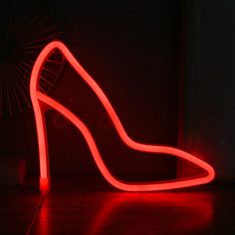 LED High Heels Neon Modeling Lights Bar Cafe Decoration Lights Lights(Red Light) - Holiday Lights by buy2fix | Online Shopping UK | buy2fix