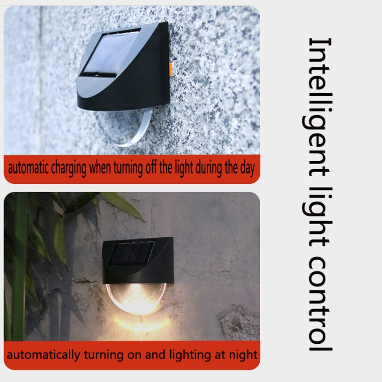 2 PCS Outdoor Solar Mirror Wall Light Garden Decoration(White Light) - Solar Lights by buy2fix | Online Shopping UK | buy2fix