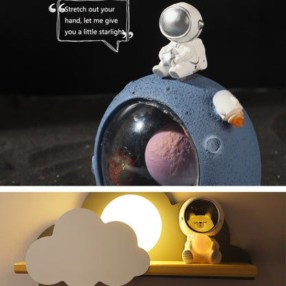 W1153 Resin Planet Night Light Home Decorations, Style: Bear Astronaut - Night Lights by buy2fix | Online Shopping UK | buy2fix