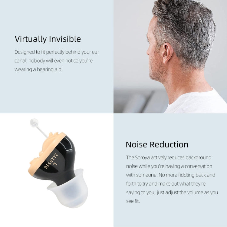 Battery Type Digital Noise Reduction Hearing Aid Elderly Sound Amplifier(Complexion Left Ear) - Hearing Aids by buy2fix | Online Shopping UK | buy2fix
