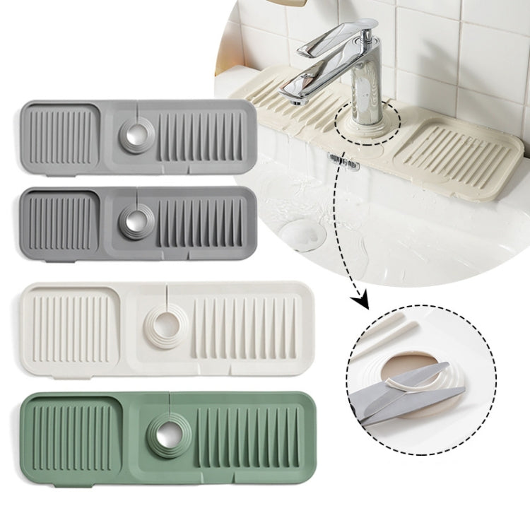 Faucet Silicone Draining Mat Anti-splash Kitchen Sink Non-slip Soap Mat, Size: Extra Large(Ink Green) - Shelf by buy2fix | Online Shopping UK | buy2fix