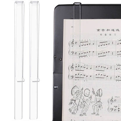 1 Pair PJ1226 Music Spectrum Clipplane Tablature Clip Music Song Clip(Transparent) - Other Accessories by buy2fix | Online Shopping UK | buy2fix