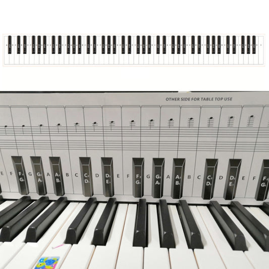 88 Keys Keyboard Piano Practice Paper Comparison Table Fingering Practice Comparison Chart(White) - Keyboard Instruments by buy2fix | Online Shopping UK | buy2fix